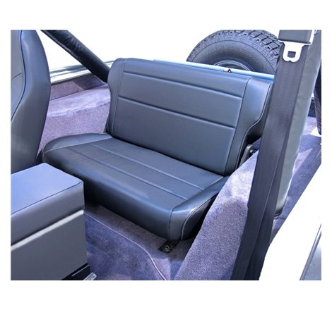Rugged Ridge Fold & Tumble Rear Seat Black 76-86 Jeep CJ7/Laredo/Renegade