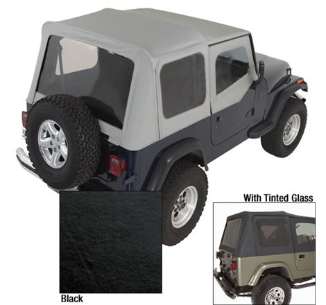 Rugged Ridge S-Top Door Skins Black Tinted Windows 88-95 Jeep Wrangler YJ