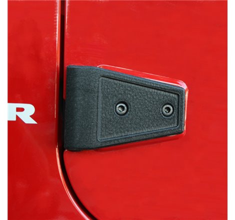 Rugged Ridge 07-18 Jeep Wrangler Unlimited JK Black Door Hinge Cover Kit