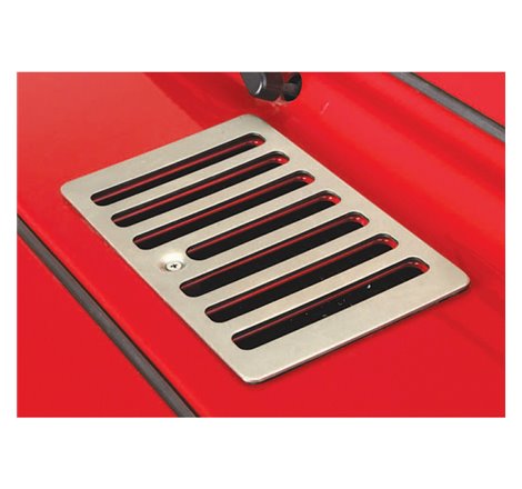 Rugged Ridge 98-06 Jeep Wrangler Satin Stainless Steel Cowl Vent Cover