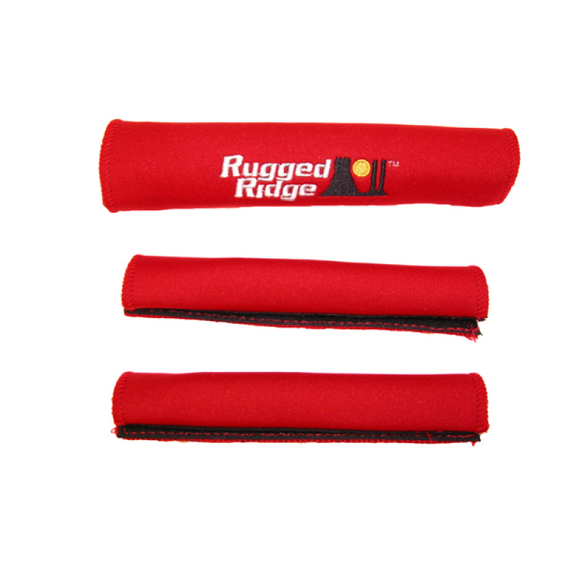 Rugged Ridge Neo Door&Grab Handle Covers Red 87-95 Jeep Wrangler YJ