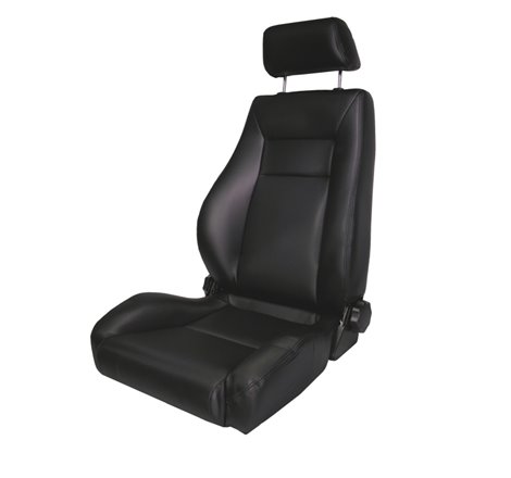 Rugged Ridge Ultra Front Seat Reclinable Black Denim 76-02 CJ&Wrang