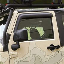 Rugged Ridge Window Visors Matte Black 07-18 2-Door Jeep Wrangler