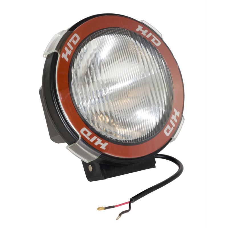 Rugged Ridge 5-In Round HID Off-road Light Black Composite Housing
