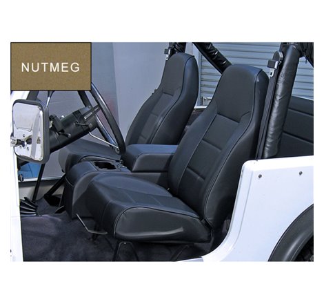 Rugged Ridge High-Back Front Seat Non-Recline Nutmeg 76-02 CJ&Wra
