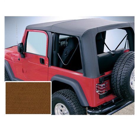 Rugged Ridge XHD Soft Top Tan Tinted Windows 97-06 Jeep Wrangler