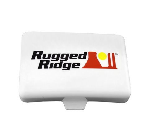 Rugged Ridge 5-In x 7-In Rectangular Off Road Light Cover White