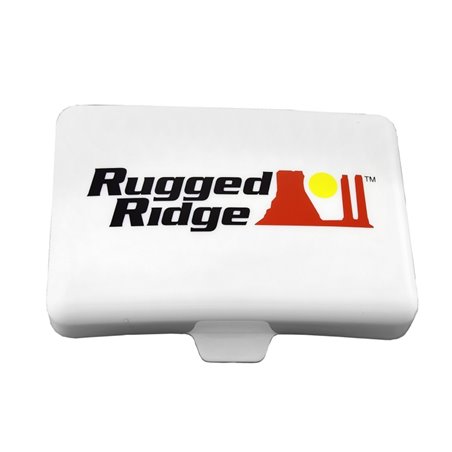 Rugged Ridge 5-In x 7-In Rectangular Off Road Light Cover White
