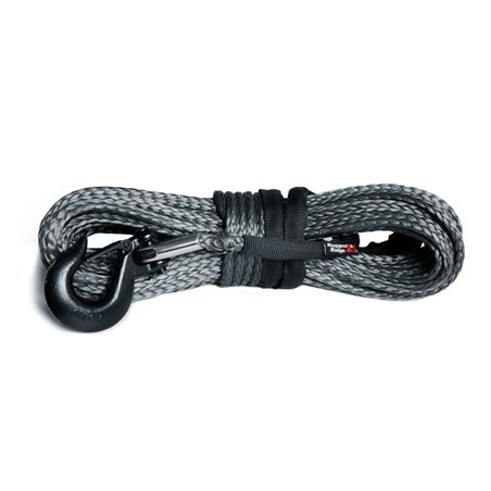 Rugged Ridge Synthetic Winch Line Dark Gray 25/64in x 94 Ft