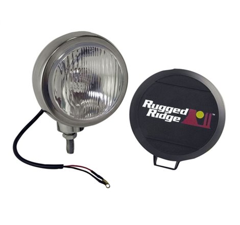Rugged Ridge 6-In Round HID Off-road Fog Light SS Housing