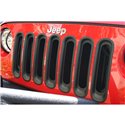 Rugged Ridge Grille Inserts Black 07-18 Jeep Wrangler