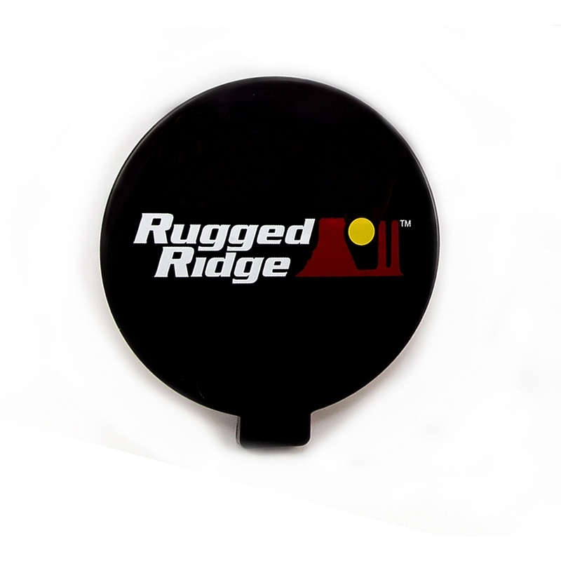 Rugged Ridge 6in Slim Off Road Light Cover Black