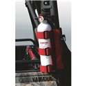 Rugged Ridge Fire Extinguisher Holder Red