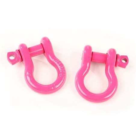 Rugged Ridge Pink 3/4in D-Ring Shackles