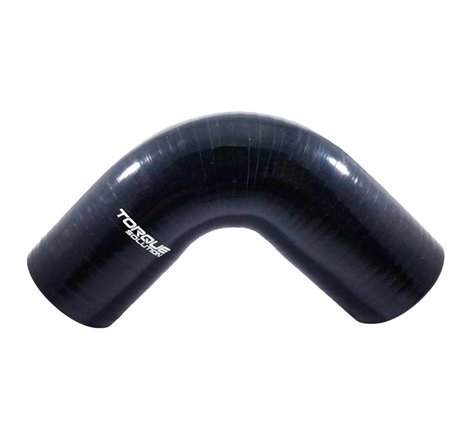 Torque Solution 90 Degree Silicone Elbow: 2 inch Black Universal