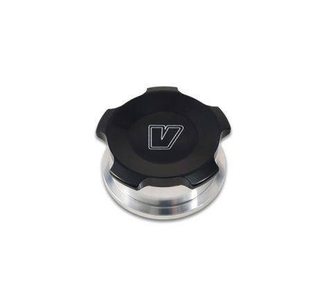 Vibrant 1.5in OD Aluminum Weld Bungs w/ Black Anodized Threaded Cap (incl. O-Ring)