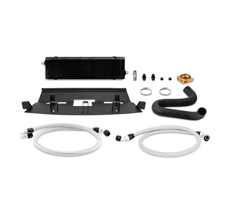 Mishimoto 2018+ Ford Mustang GT Thermostatic Oil Cooler Kit - Black