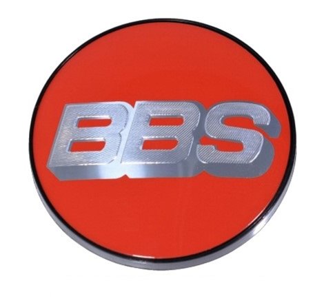 BBS Center Cap 70.6mm Red/Silver (5-Tab)
