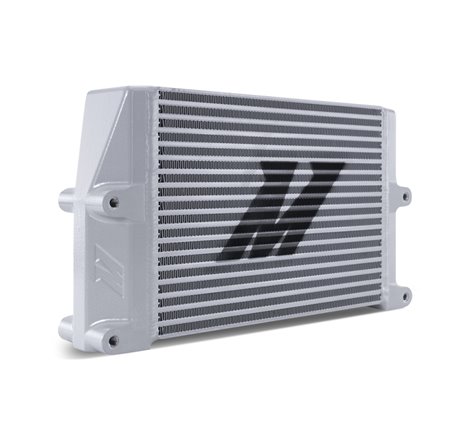 Mishimoto Heavy-Duty Oil Cooler - 10in. Same-Side Outlets - Silver
