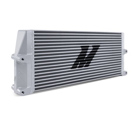 Mishimoto Heavy-Duty Oil Cooler - 17in. Same-Side Outlets - Silver