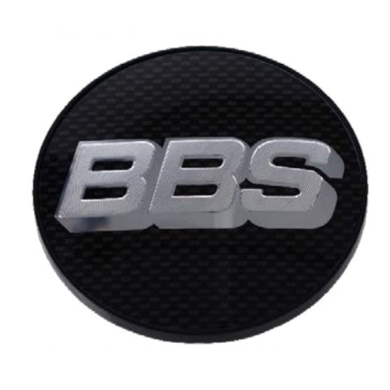 BBS Center Cap 70.6mm Carbon/Silver (5-tab)