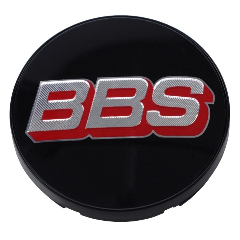 BBS Center Cap 56mm Black/Silver/Red
