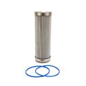 Fuelab 6 Micron Stainless Steel Replacement Element - 6in w/2 O-Rings & Instructions