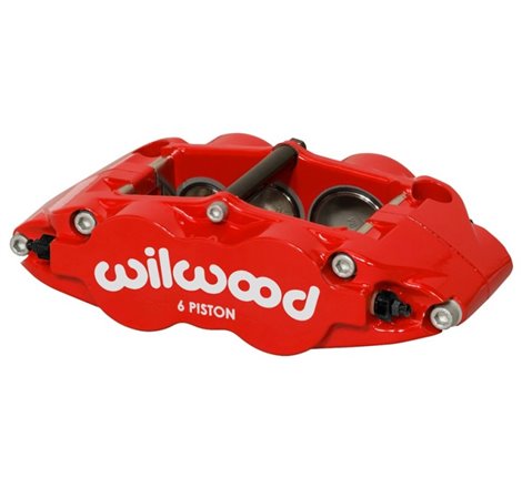 Wilwood Caliper Forged Narrow Superlite R/H FNSL6R-DS Dust Seal 1.62/1.12 1.10in Rotor Width - Red