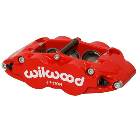 Wilwood Caliper Forged Narrow Superlite L/H FNSL6R-DS Dust Seal 1.62/1.12 1.10in Rotor Width - Red