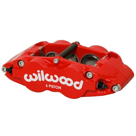 Wilwood Caliper Forged Narrow Superlite L/H FNSL6R-DS Dust Seal 1.62/1.12 1.10in Rotor Width - Red