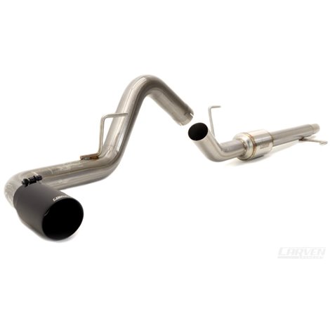 Carven 15-20 Ford F-150 5.0L V8 Competitor Series Cat-Back w/R-Series Muffler & 4in. Tip - Black