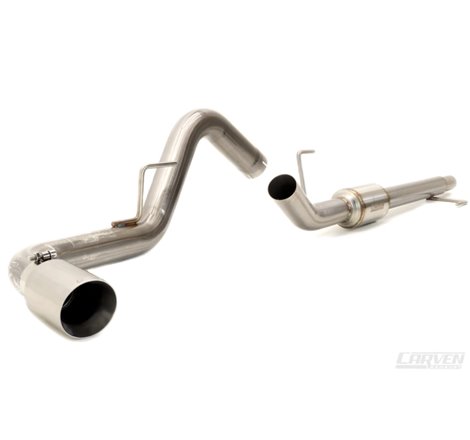 Carven 15-20 Ford F-150 5.0L V8 Competitor Series Cat-Back w/R-Series Muffler & 4in. Tip - Polished