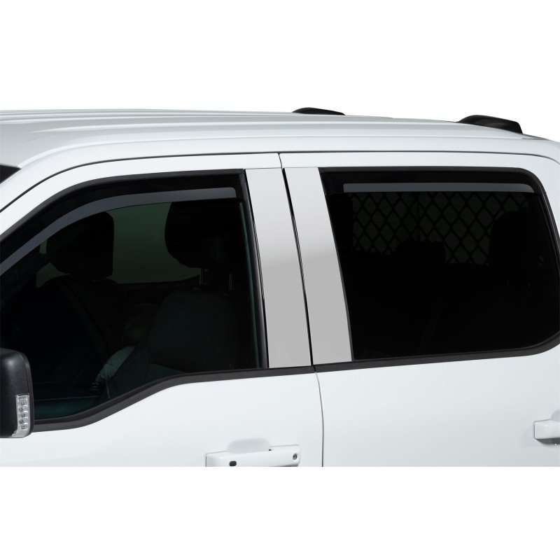 Putco 2021 Ford F-150 - Super Crew / Super Cab / Reg Cab Element Chrome Window Visors (Front Only)