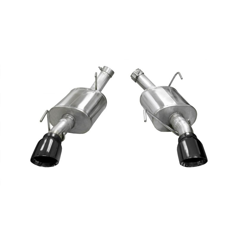 Corsa 05-10 Ford Mustang Shelby GT500 5.4L V8 Black Xtreme Axle-Back Exhaust