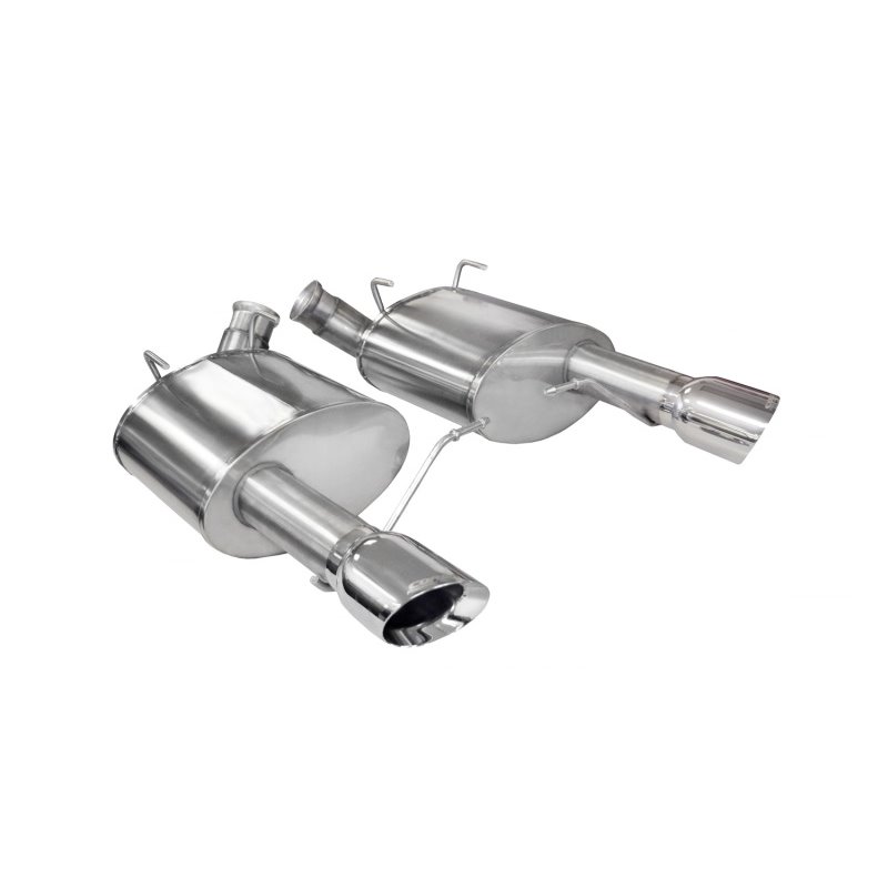 Corsa 11-14 Ford Mustang GT/Boss 302 5.0L V8 Polished Sport Axle-Back Exhaust