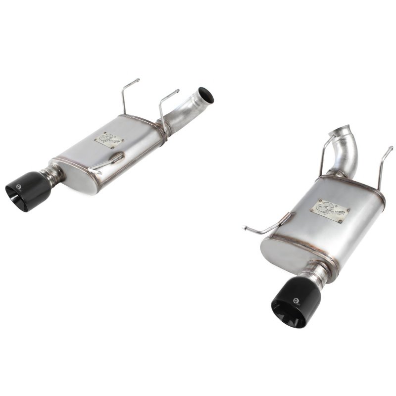 aFe MACHForce XP Exhaust 11-14 Ford Mustang GT V8-5.0L 3in. Stainless Steel Axle-Back w/Black Tips