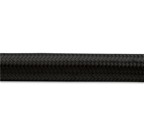Vibrant -12 AN Black Nylon Braided Flex Hose (2 foot roll)