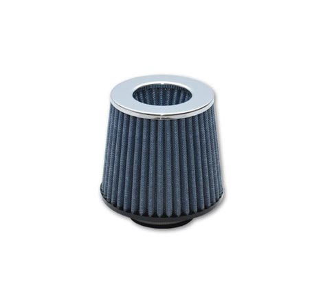Vibrant Open Funnel Perf Air Filter (5in Cone O.D. x 5in Tall x 2.5in inlet I.D.) Chrome Filter Cap