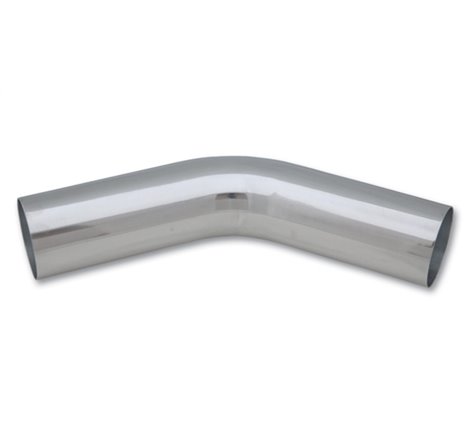 Vibrant 1.5in O.D. Universal Aluminum Tubing (45 degree bend) - Polished