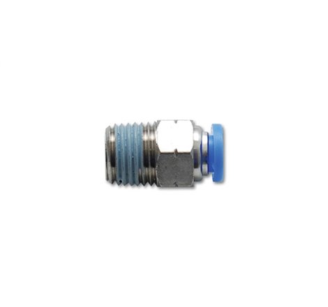 Vibrant Male Straight Pneumatic Vacuum Fitting (1/8in NPT Thread) for use with 5/32in(4mm) OD tubing