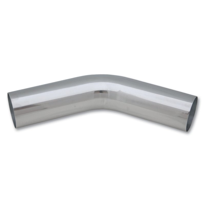 Vibrant 4in O.D. Universal Aluminum Tubing (45 degree bend) - Polished