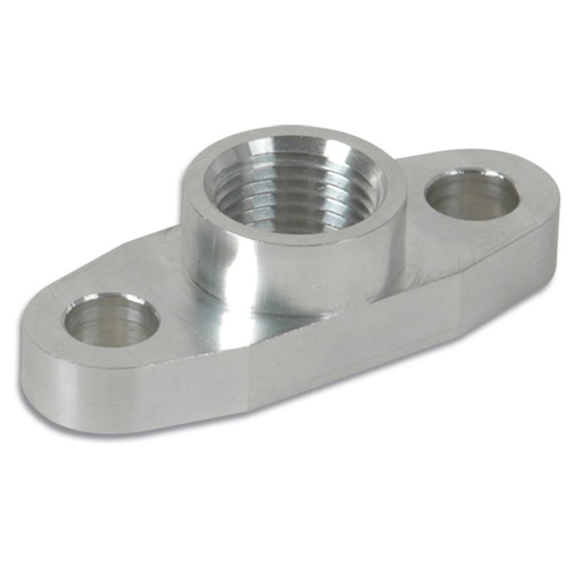 Vibrant Billet Aluminum Oil Drain Flange (T3 T3/T4 and T04) - tapped 1/2in NPT