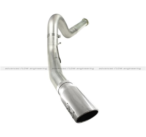 aFe MACHForce XP 5in DPF-Back Stainless Steel Exh Sys, polished tip,Ford Diesel Trucks 11-14 V8-6.7L