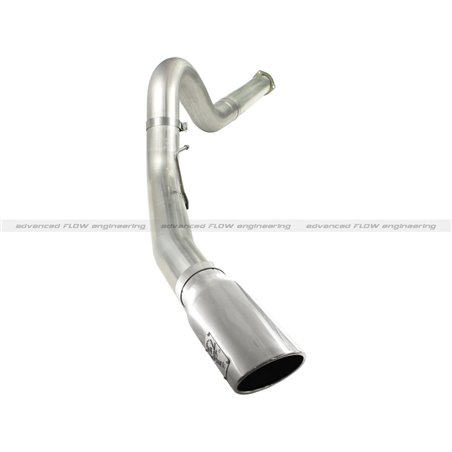 aFe MACHForce XP 5in DPF-Back Stainless Steel Exh Sys, polished tip,Ford Diesel Trucks 11-14 V8-6.7L
