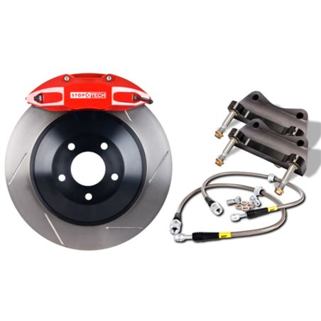 StopTech 05+ Mustang GT(197) Saleen Big Brake Kit BLK ST-40 355x32 1 Piece Slotted Rotors Only