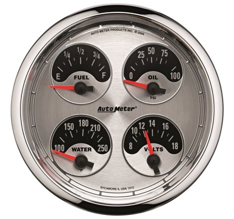 Autometer American Muscle 5in Quad LED Gauge
