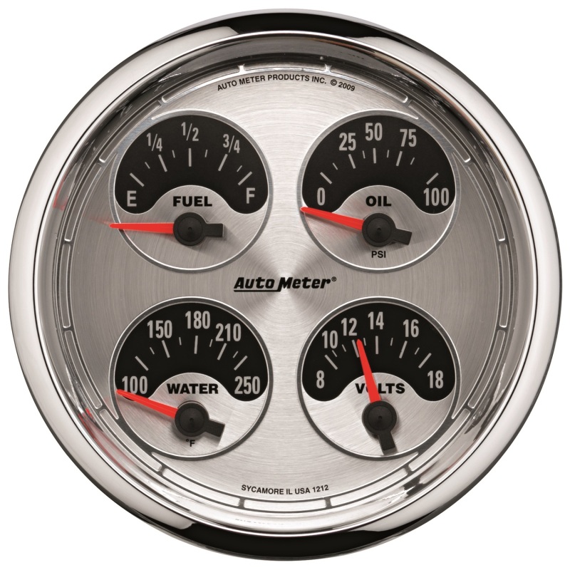 Autometer American Muscle 5in Quad LED Gauge