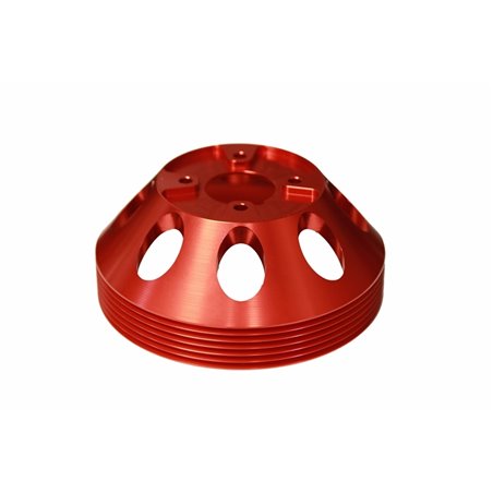 Torque Solution Lightweight Water Pump Pulley (Red): Hyundai Genesis Coupe 3.8 2010+