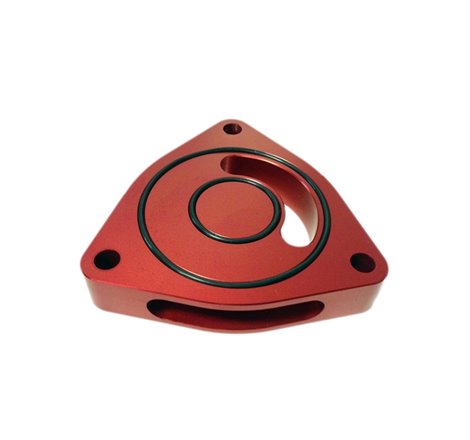 Torque Solution Blow Off BOV Sound Plate (Red): Hyundai Genesis Coupe 2.0T ALL