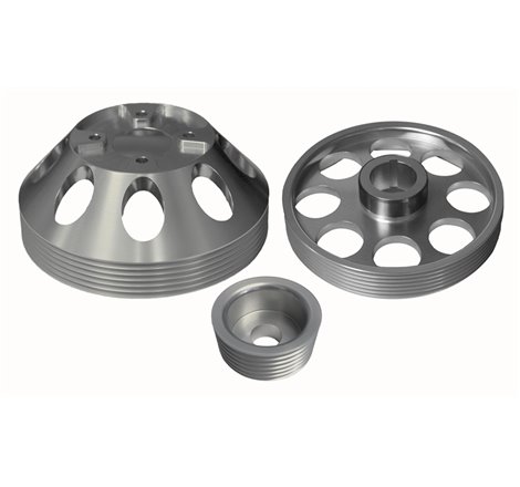 Torque Solution Lightweight WP/Crank/Alt Pulley Combo (Silver): Hyundai Genesis Coupe 3.8 2010+